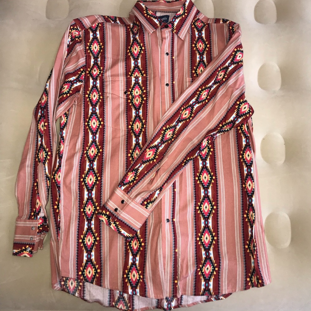 Wrangler pearl snap